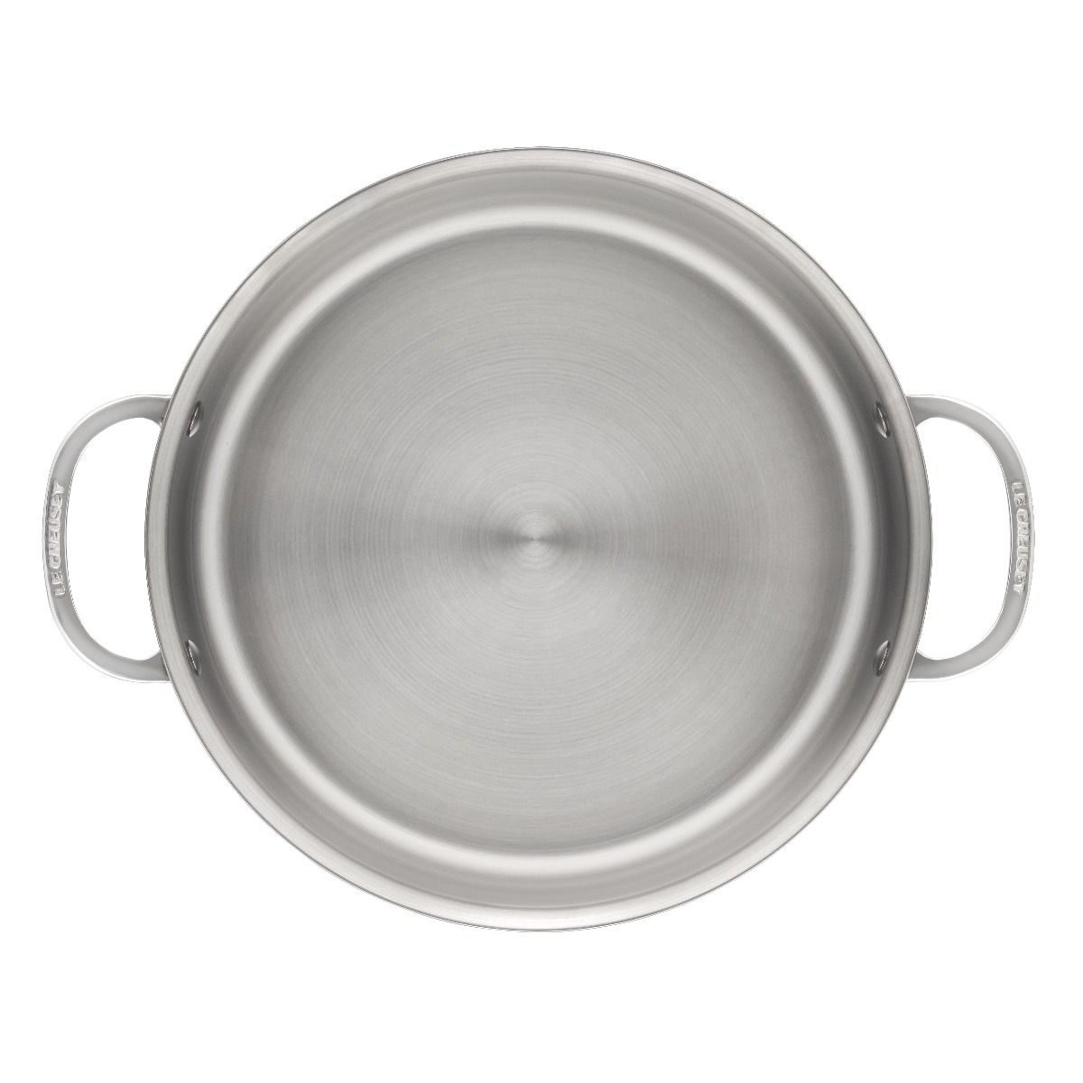  Le Creuset 4.5 Qt. Tri-Ply Stainless Steel Rondeau With Lid