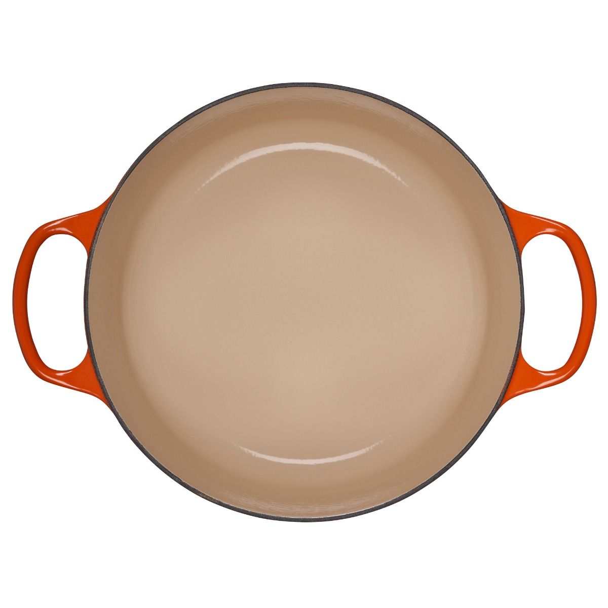  Le Creuset 5.5 Qt. Round Signature Cast Iron Dutch Oven With Stainless Steel Knob | Flame Orange