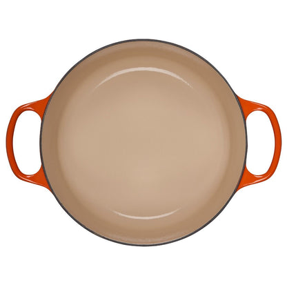  Le Creuset 5.5 Qt. Round Signature Cast Iron Dutch Oven With Stainless Steel Knob | Flame Orange