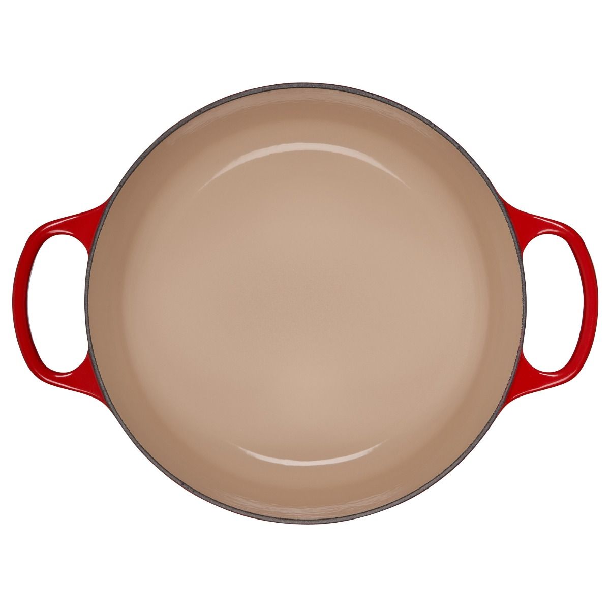  Le Creuset 5.5 Qt. Round Signature Cast Iron Dutch Oven With Stainless Steel Knob | Cerise/Cherry Red