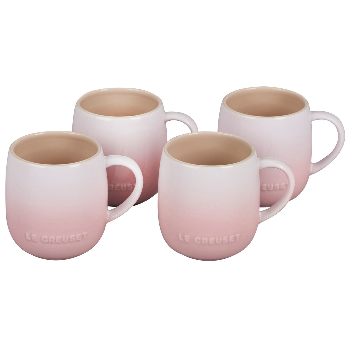  Le Creuset 13oz Heritage Mugs (Set Of 4) | Shell Pink