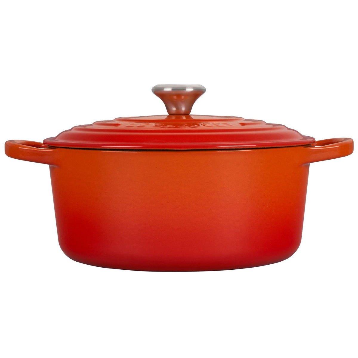  Le Creuset 3.5 Qt. Round Signature Dutch Oven With Stainless Steel Knob | Flame Orange