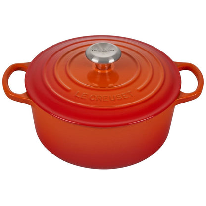  Le Creuset 10-Piece Signature Cookware Set With Stainless Steel Knobs | Flame Orange