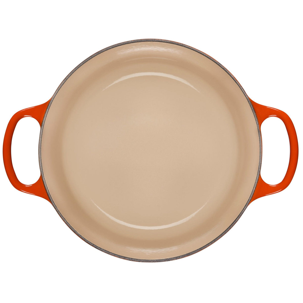  Le Creuset 4.5 Qt. Round Signature Dutch Oven With Stainless Steel Knob | Flame Orange