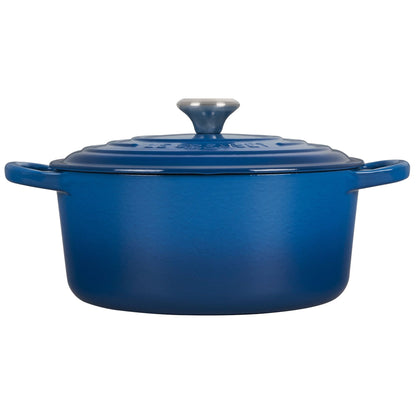  Le Creuset 3.5 Qt. Round Signature Dutch Oven With Stainless Steel Knob | Marseille Blue