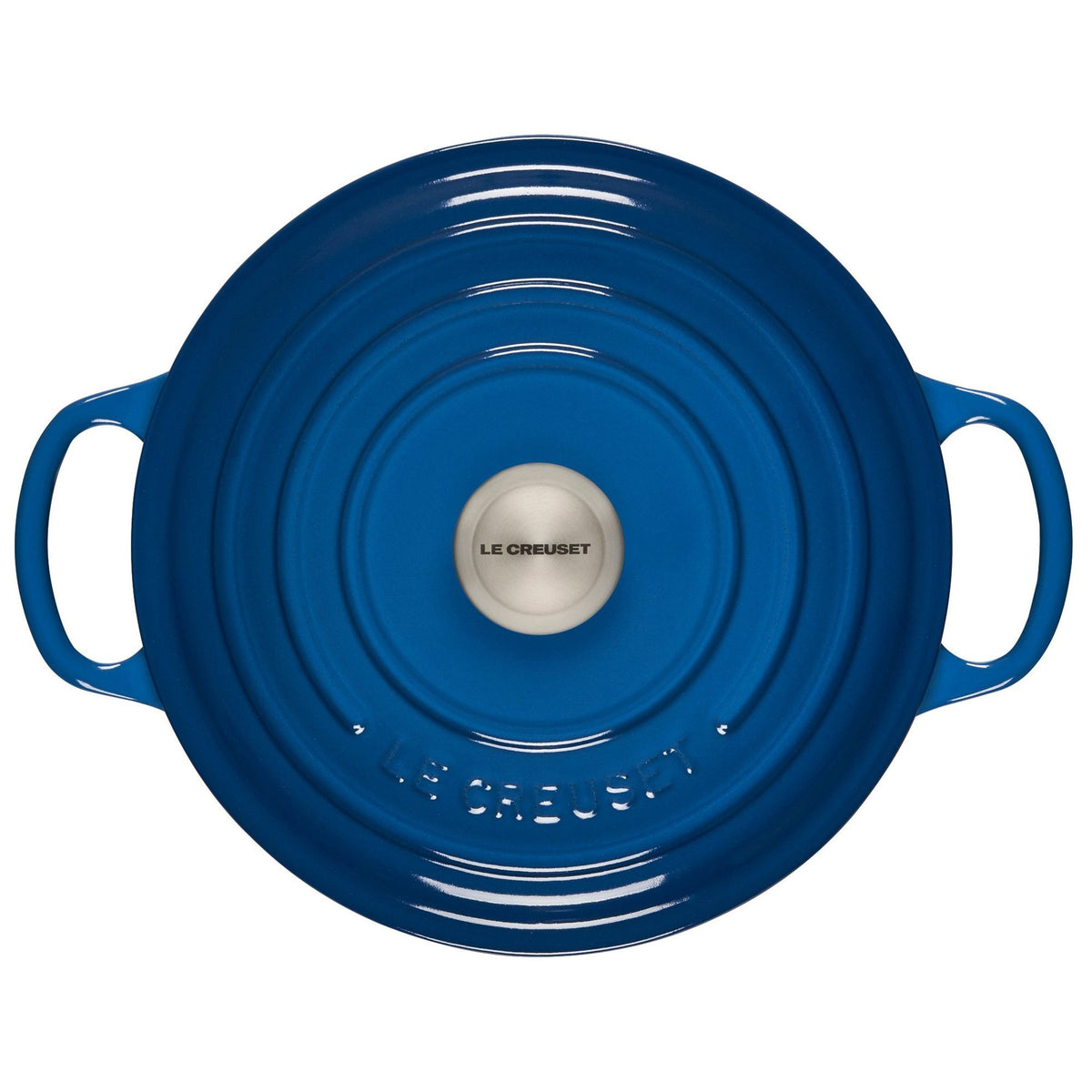  Le Creuset 3.5 Qt. Round Signature Dutch Oven With Stainless Steel Knob | Marseille Blue