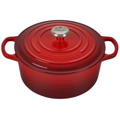  Le Creuset 3.5 Qt. Round Signature Dutch Oven With Stainless Steel Knob | Cerise/Cherry Red