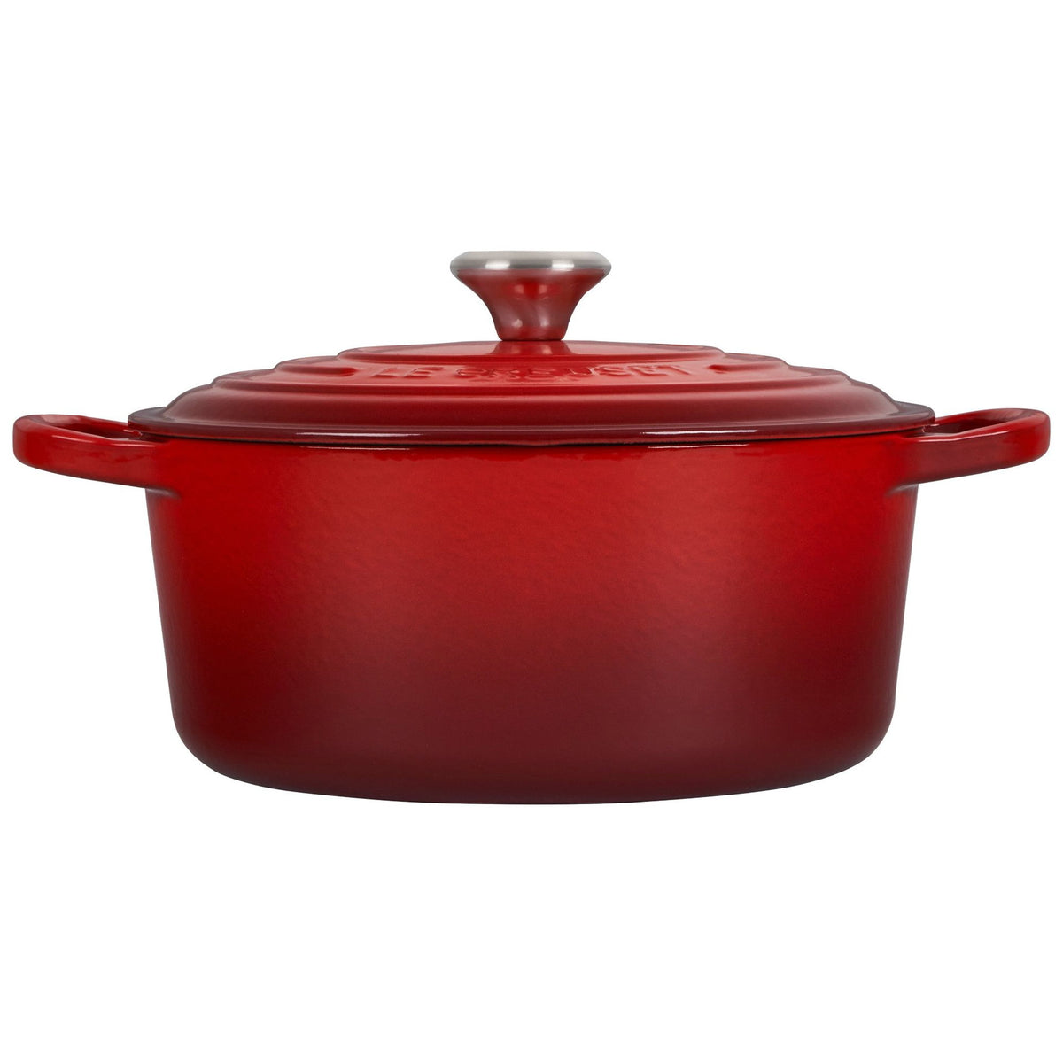  Le Creuset 3.5 Qt. Round Signature Dutch Oven With Stainless Steel Knob | Cerise/Cherry Red