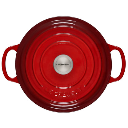  Le Creuset 3.5 Qt. Round Signature Dutch Oven With Stainless Steel Knob | Cerise/Cherry Red