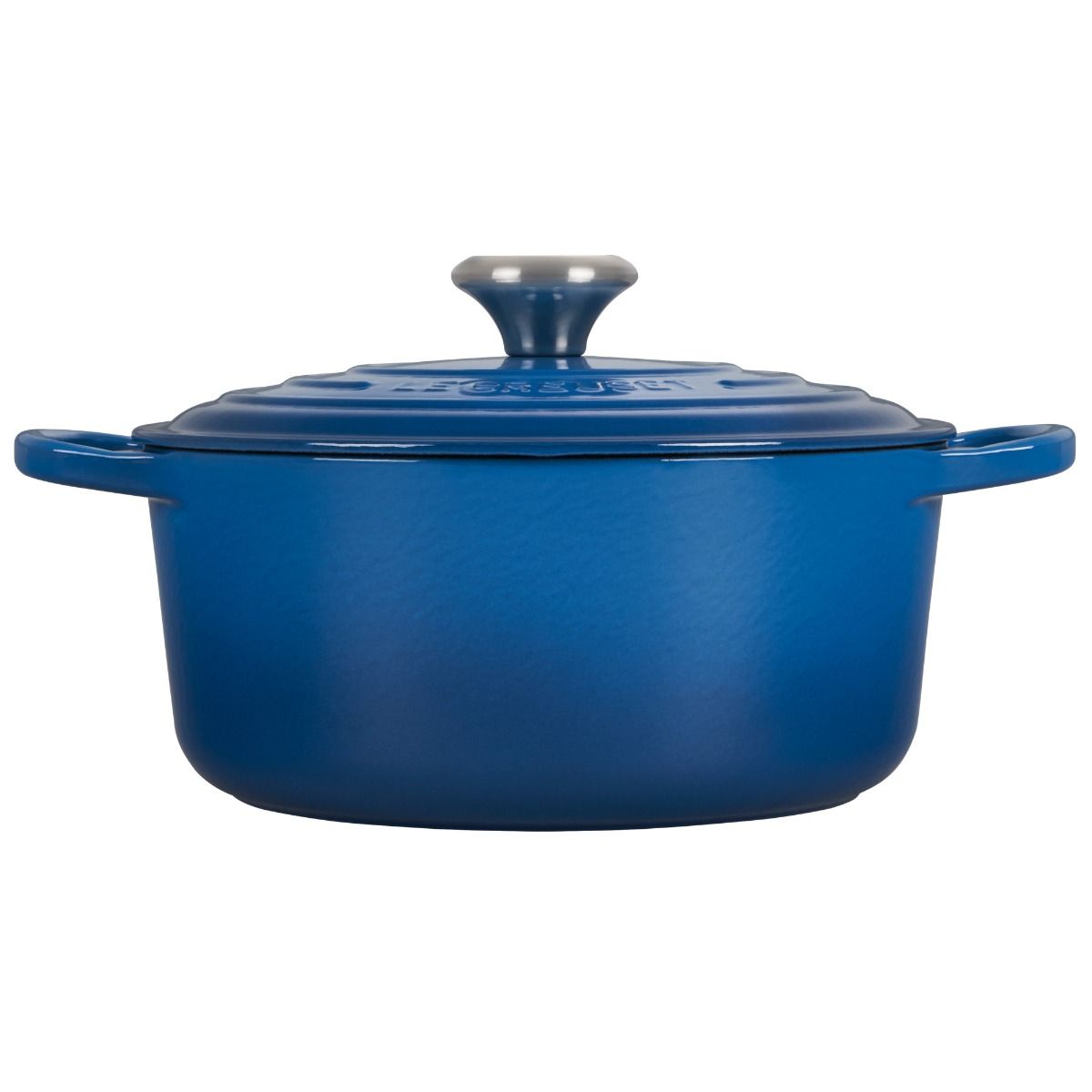  Le Creuset 4.5 Qt. Round Signature Dutch Oven With Stainless Steel Knob | Marseille Blue