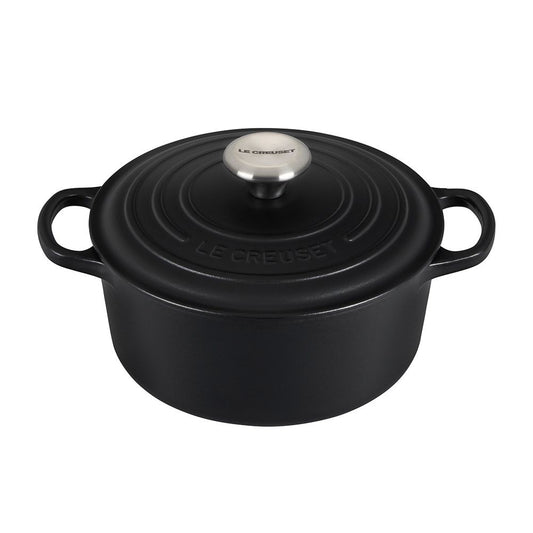  Le Creuset 3.5 Qt. Round Signature Dutch Oven With Stainless Steel Knob | Licorice