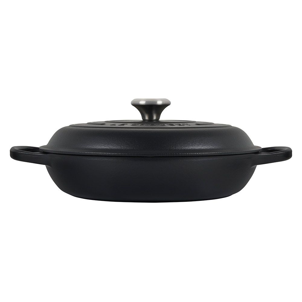  Le Creuset 3.5 Qt. Signature Enameled Cast Iron Braiser With Stainless Steel Knob | Licorice