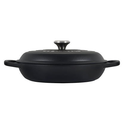  Le Creuset 3.5 Qt. Signature Enameled Cast Iron Braiser With Stainless Steel Knob | Licorice
