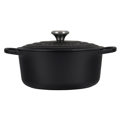  Le Creuset 5.5 Qt. Round Signature Dutch Oven With Stainless Steel Knob | Licorice