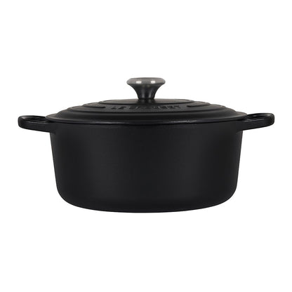  Le Creuset 7.25 Qt. Round Signature Dutch Oven With Stainless Steel Knob | Licorice