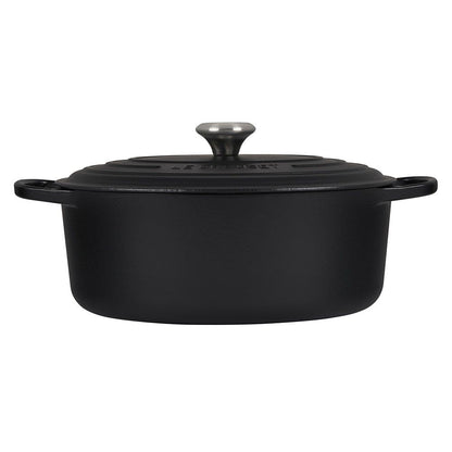  Le Creuset 6.75 Qt. Oval Signature Dutch Oven With Stainless Steel Knob | Licorice