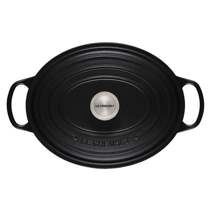  Le Creuset 6.75 Qt. Oval Signature Dutch Oven With Stainless Steel Knob | Licorice