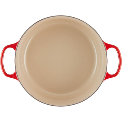  Le Creuset 7.25 Qt. Round Signature Dutch Oven With Stainless Steel Knob | Cerise/Cherry Red
