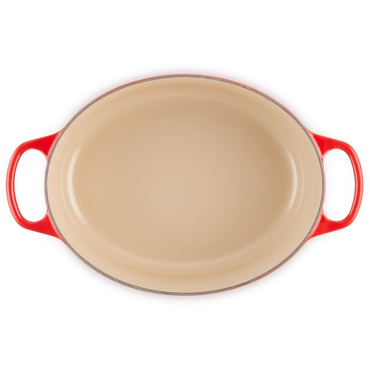  Le Creuset 5 Qt. Oval Signature Dutch Oven With Stainless Steel Knob | Cerise/Cherry Red