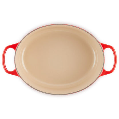  Le Creuset 5 Qt. Oval Signature Dutch Oven With Stainless Steel Knob | Cerise/Cherry Red