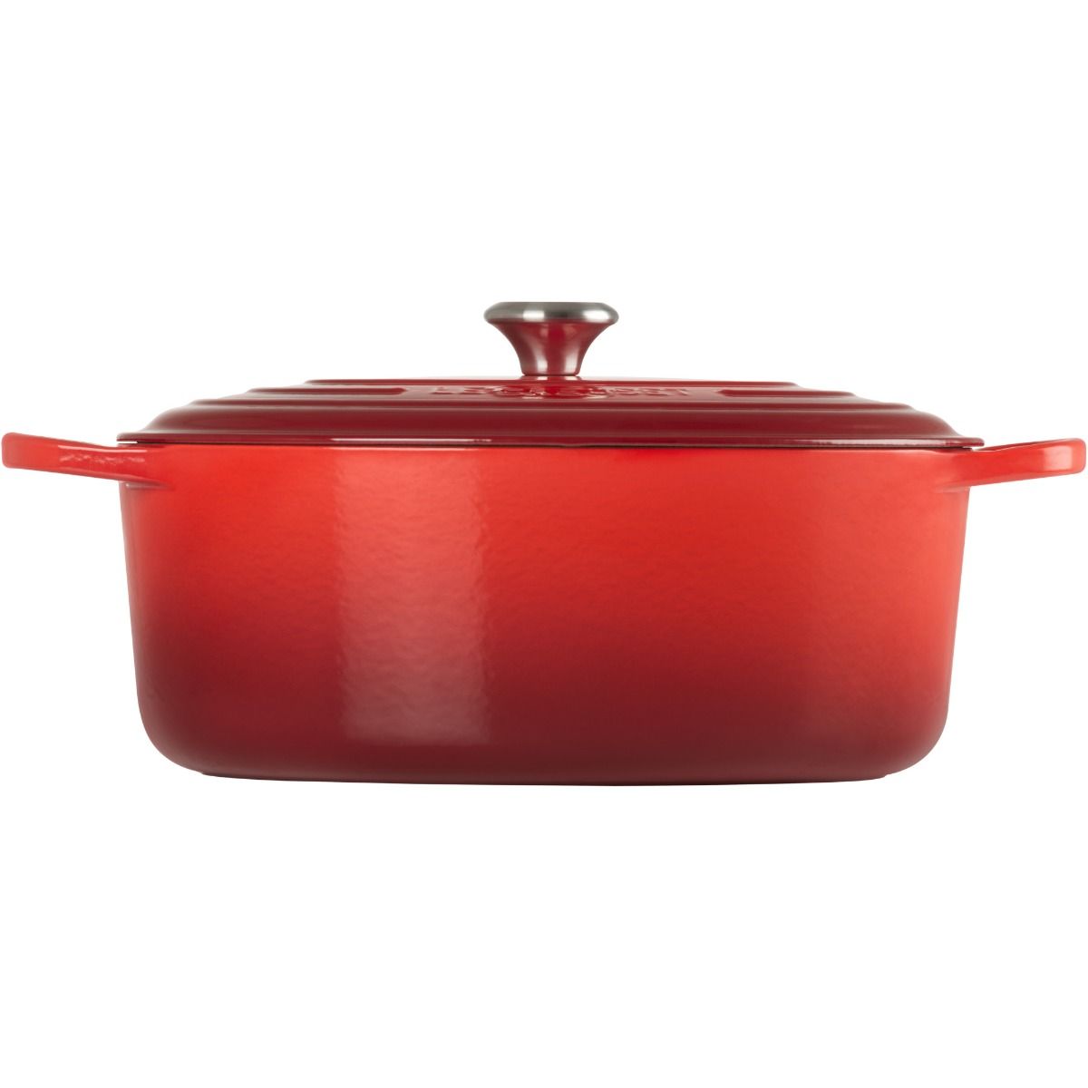  Le Creuset 9.5 Qt. Oval Signature Dutch Oven With Stainless Steel Knob | Cerise/Cherry Red