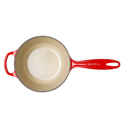  Le Creuset 1.75 Qt. Signature Enameled Cast Iron Saucepan With Stainless Steel Knob | Cerise/Cherry Red