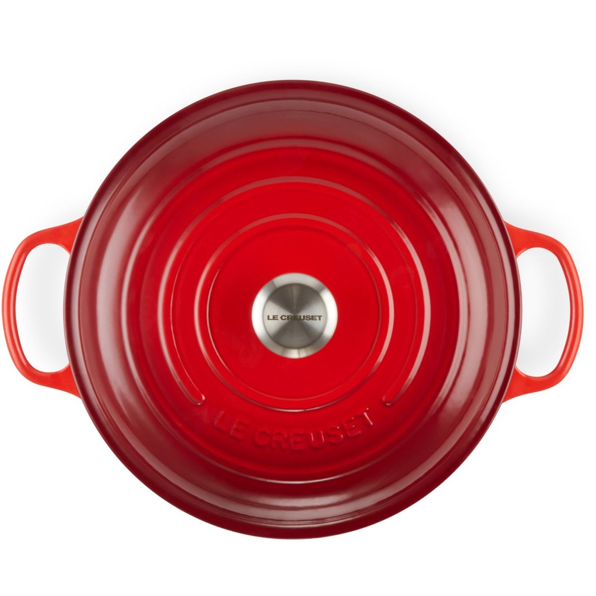  Le Creuset 3.5 Qt. Signature Enameled Cast Iron Braiser With Stainless Steel Knob | Cerise/Cherry Red