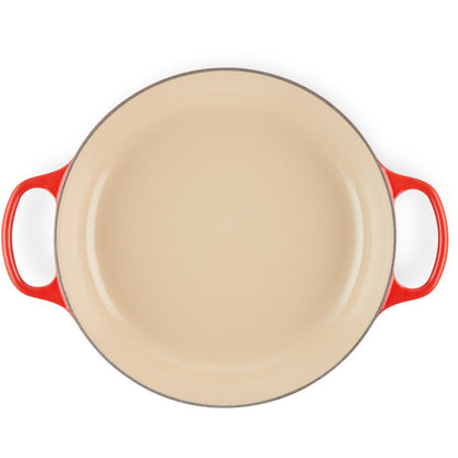  Le Creuset 3.5 Qt. Signature Enameled Cast Iron Braiser With Stainless Steel Knob | Cerise/Cherry Red