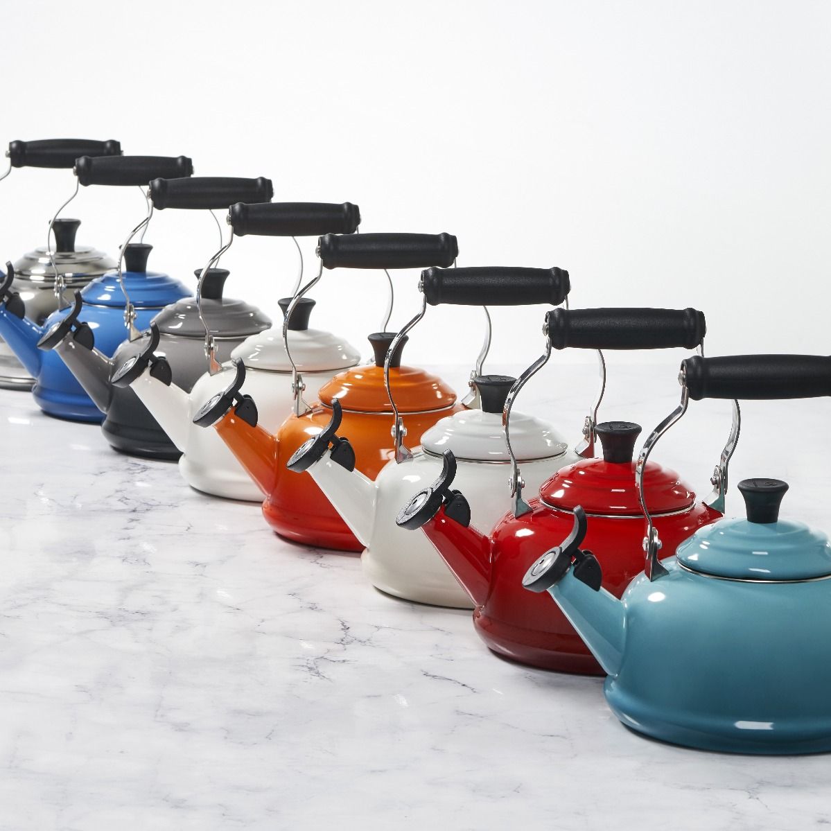 Le Creuset 1.7 Qt. Classic Whistling Kettle | Caribbean Blue