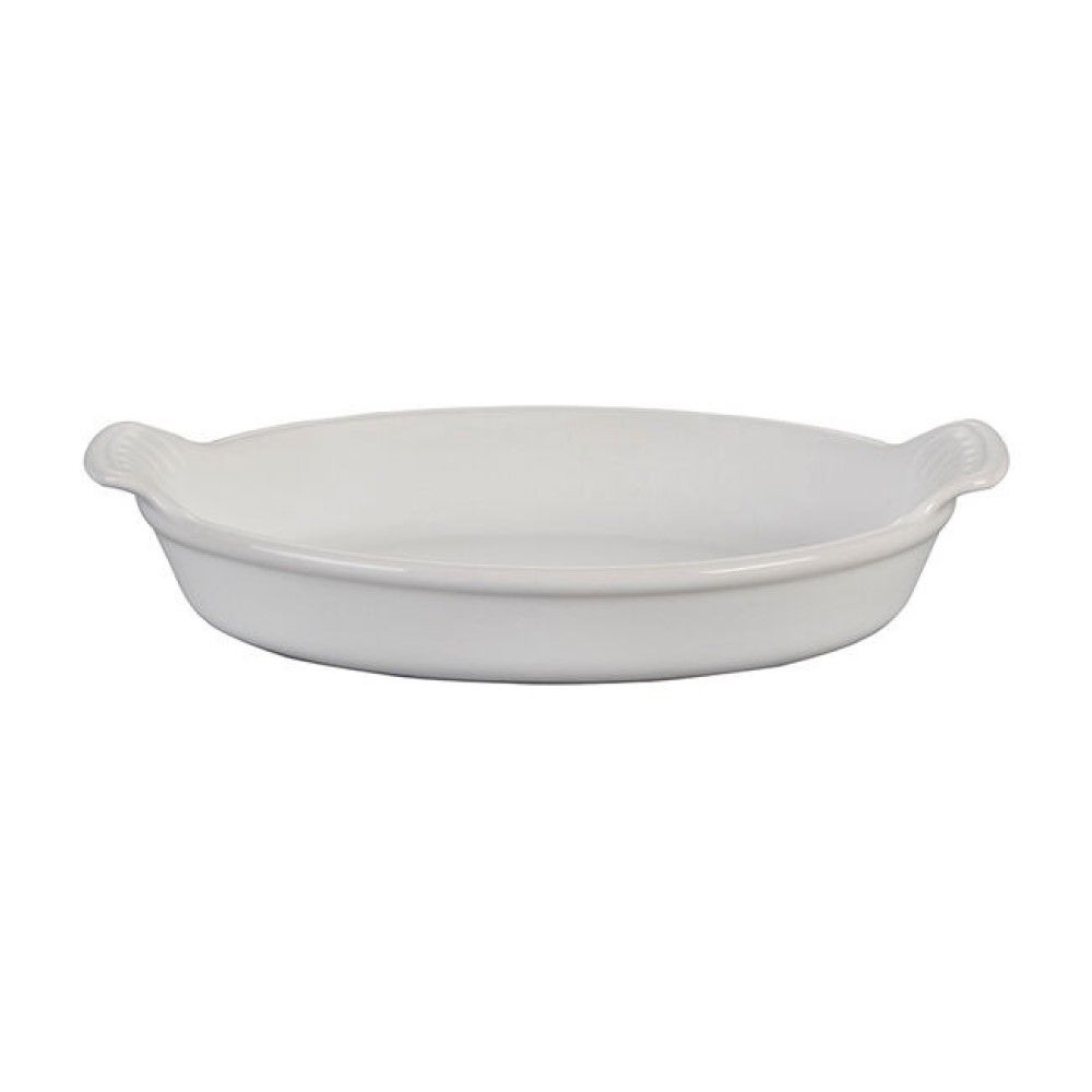  Le Creuset 6oz Oval Heritage Au Gratin Dish | White