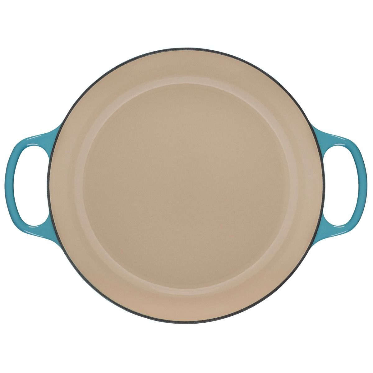  Le Creuset 3.5 Qt. Signature Enameled Cast Iron Braiser With Stainless Steel Knob | Caribbean Blue