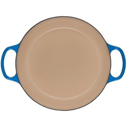  Le Creuset 9 Qt. Round Signature Dutch Oven With Stainless Steel Knob | Marseille Blue