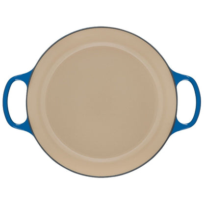  Le Creuset 3.5 Qt. Signature Enameled Cast Iron Braiser With Stainless Steel Knob | Marseille Blue