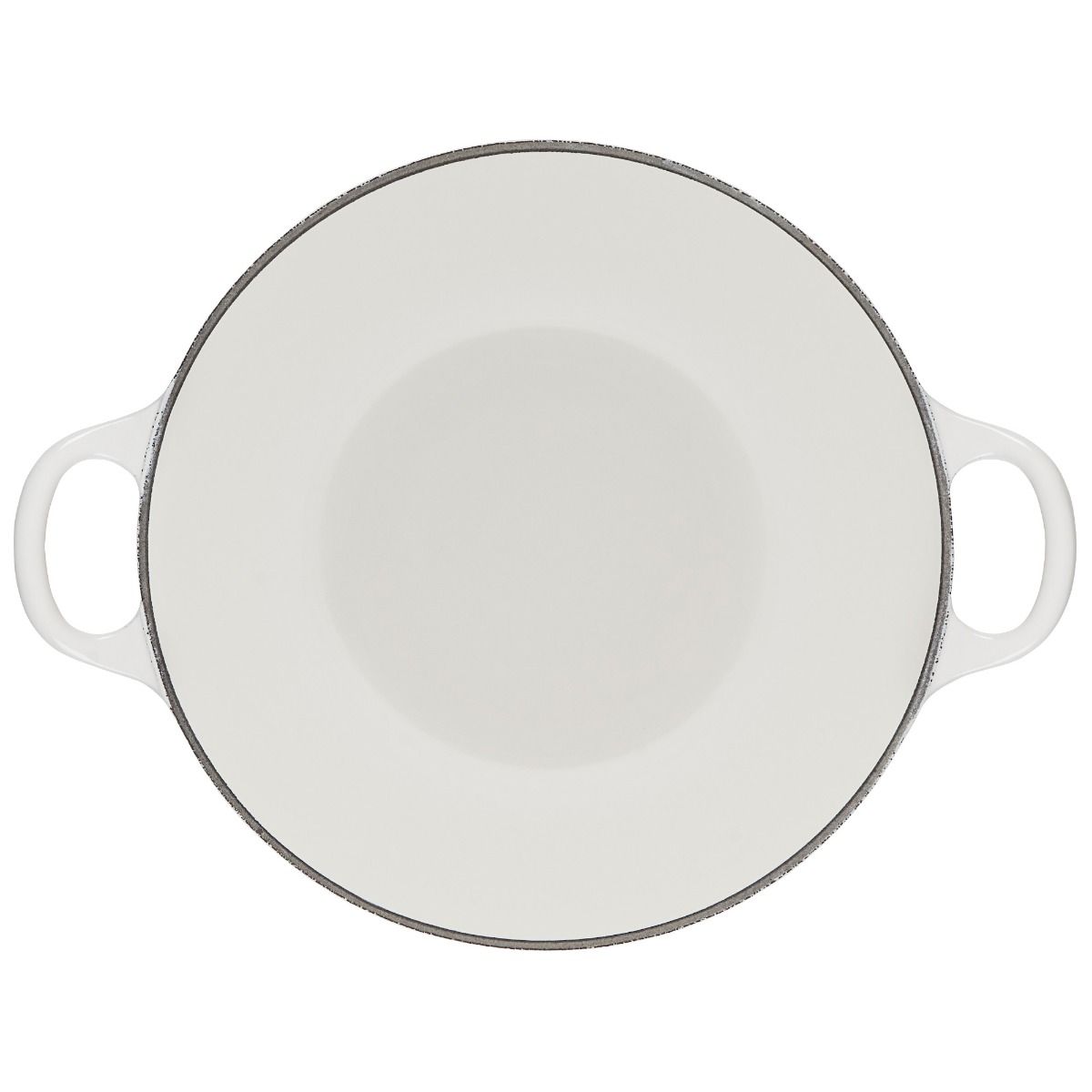  Le Creuset L'Amour 2.75 Qt. Enameled Cast Iron Soup Pot With Gold Knob & Heart Applique | White