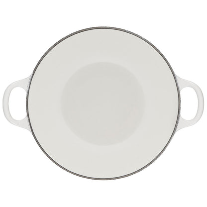  Le Creuset L'Amour 2.75 Qt. Enameled Cast Iron Soup Pot With Gold Knob & Heart Applique | White