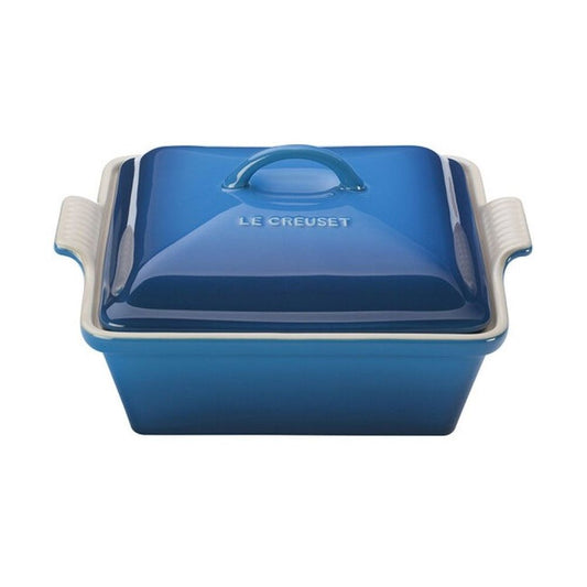  Le Creuset 2.5 Qt. Square Heritage Covered Casserole | Marseille Blue