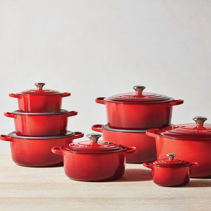  Le Creuset 3.5 Qt. Round Signature Dutch Oven With Stainless Steel Knob | Cerise/Cherry Red