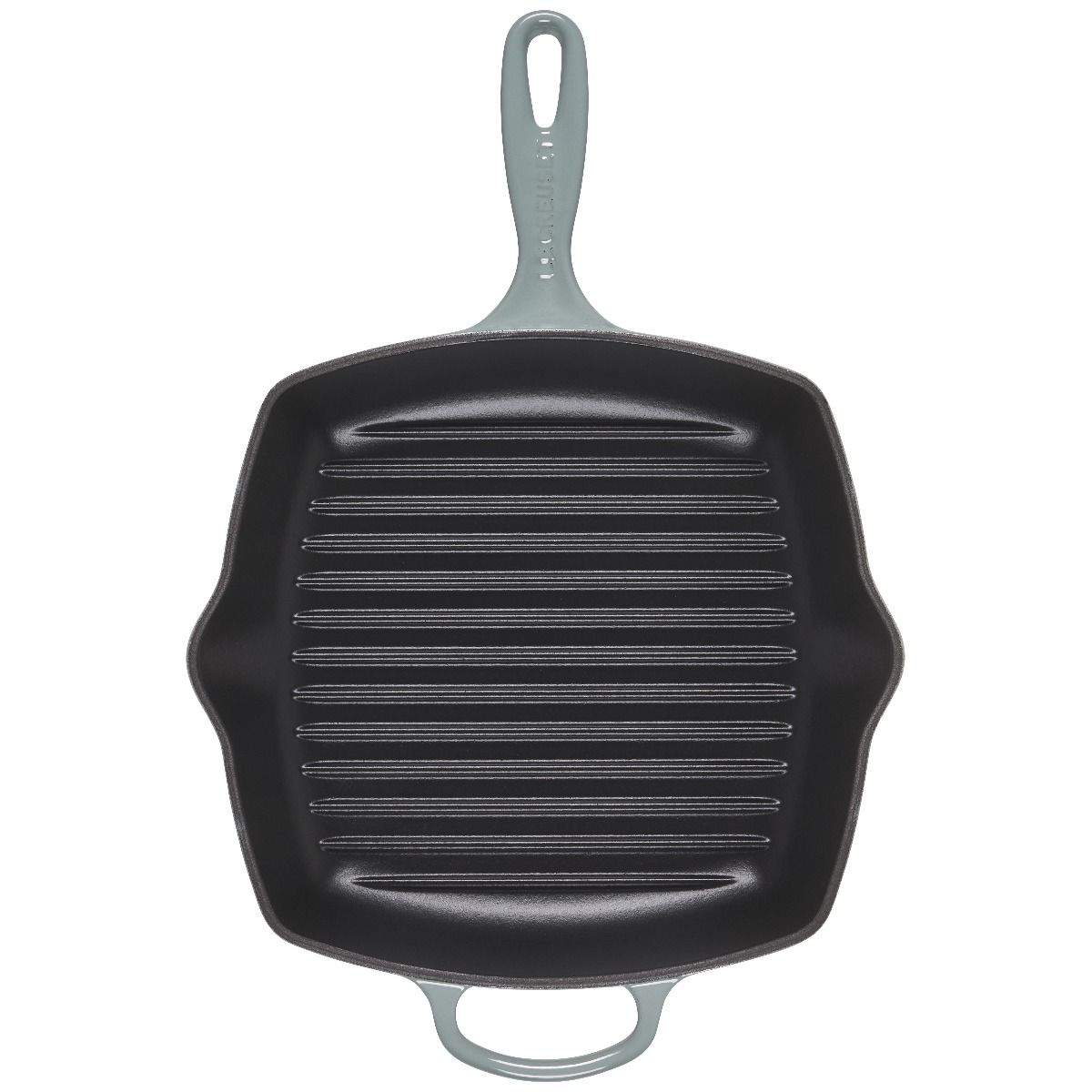  Le Creuset 10.25" Signature Square Grill Skillet | Sea Salt