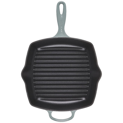  Le Creuset 10.25" Signature Square Grill Skillet | Sea Salt