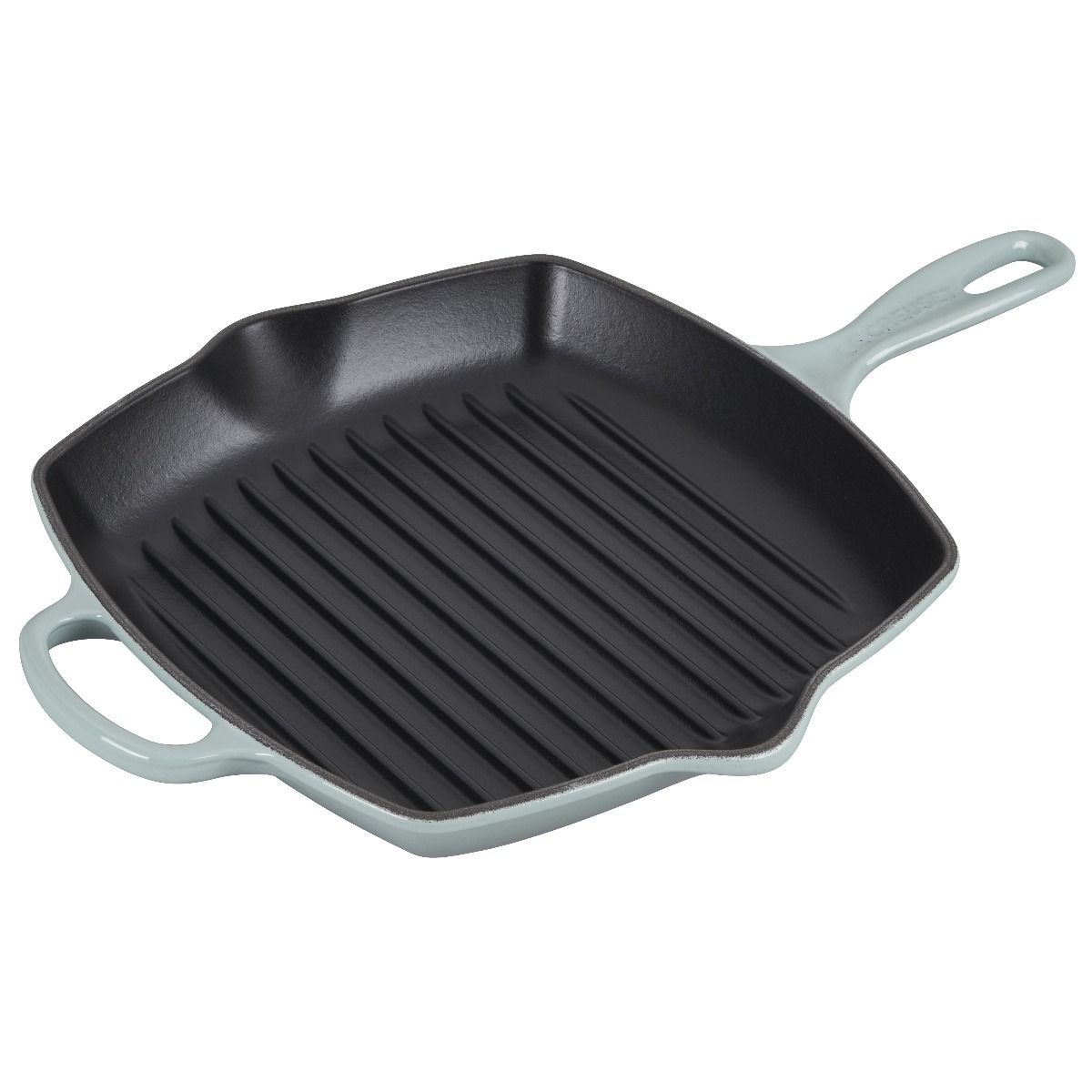 Le Creuset 10.25" Signature Square Grill Skillet | Sea Salt