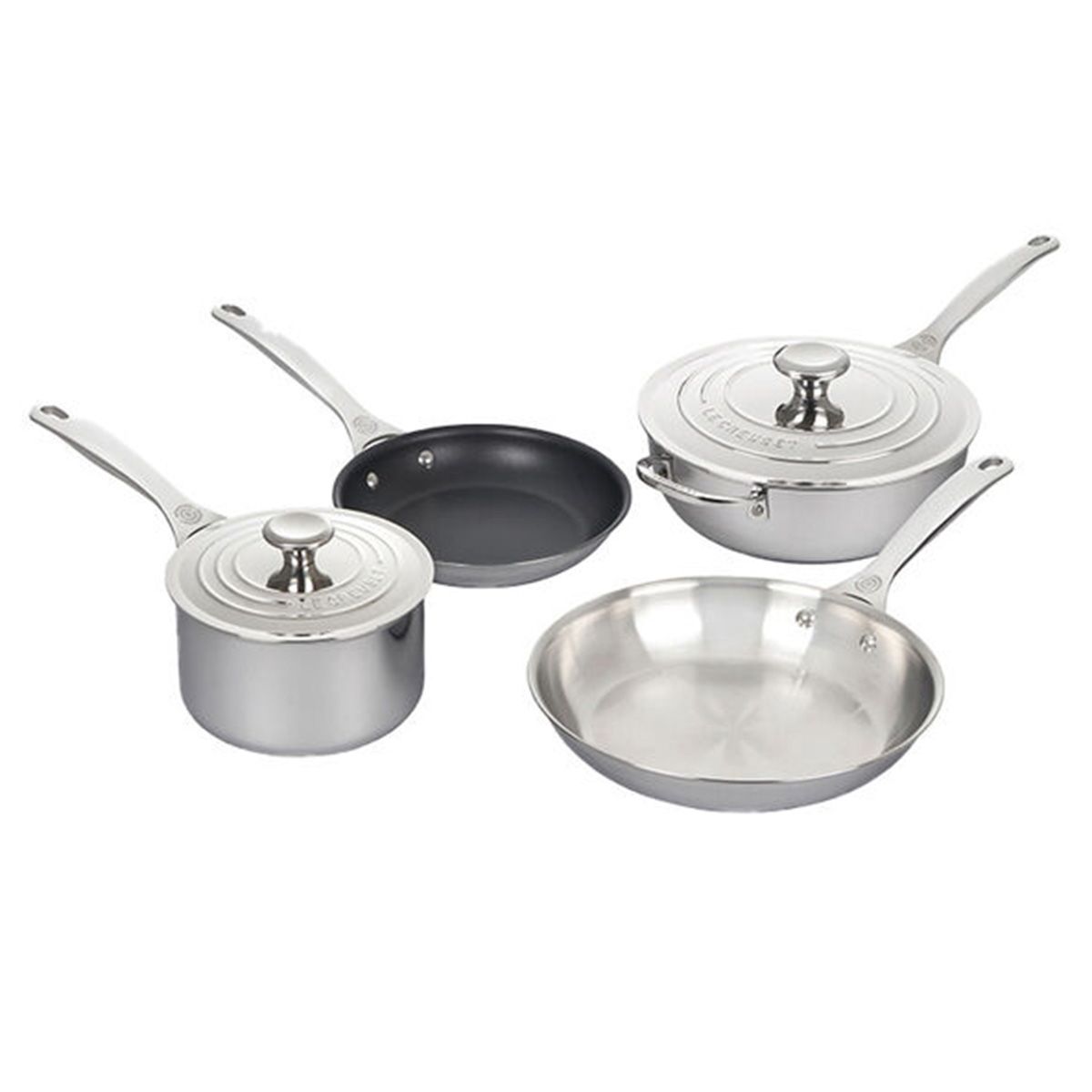  Le Creuset 6-Piece Cookware Set | Tri-Ply Stainless Steel
