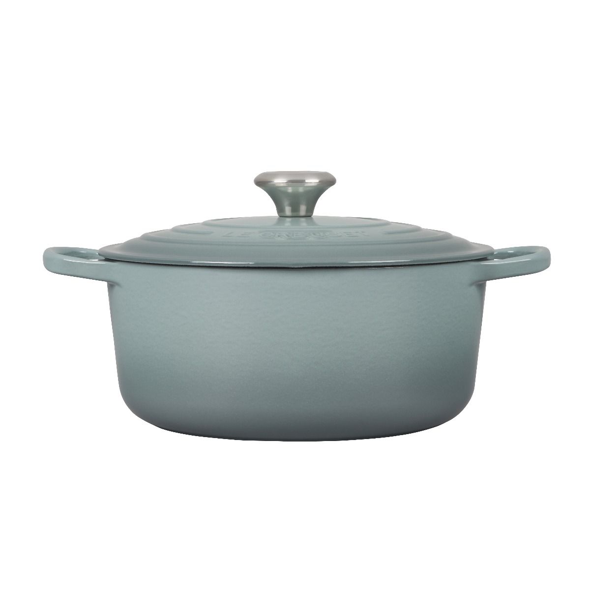  Le Creuset 5.5 Qt. Round Signature Dutch Oven With Stainless Steel Knob | Sea Salt