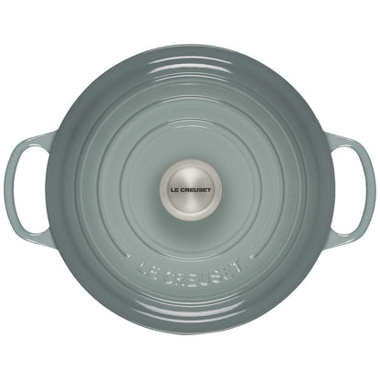  Le Creuset 5.5 Qt. Round Signature Dutch Oven With Stainless Steel Knob | Sea Salt