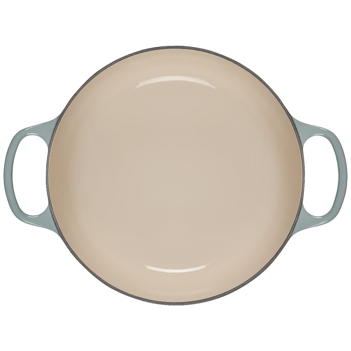  Le Creuset 5.5 Qt. Round Signature Dutch Oven With Stainless Steel Knob | Sea Salt