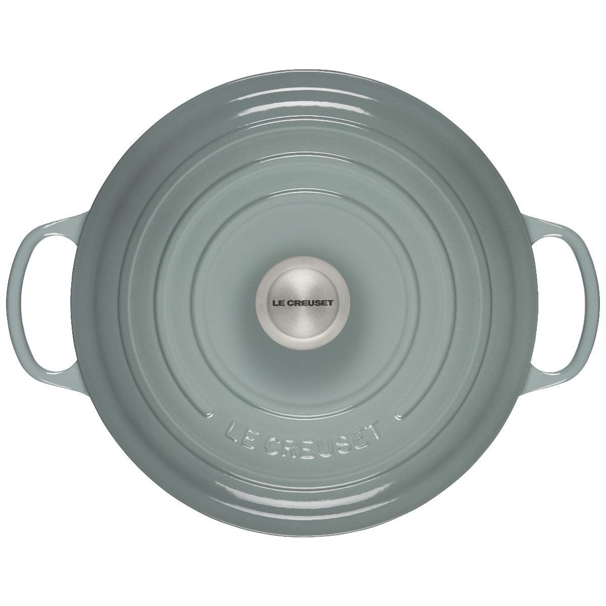  Le Creuset 7.25 Qt. Round Signature Dutch Oven With Stainless Steel Knob | Sea Salt