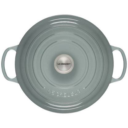  Le Creuset 7.25 Qt. Round Signature Dutch Oven With Stainless Steel Knob | Sea Salt