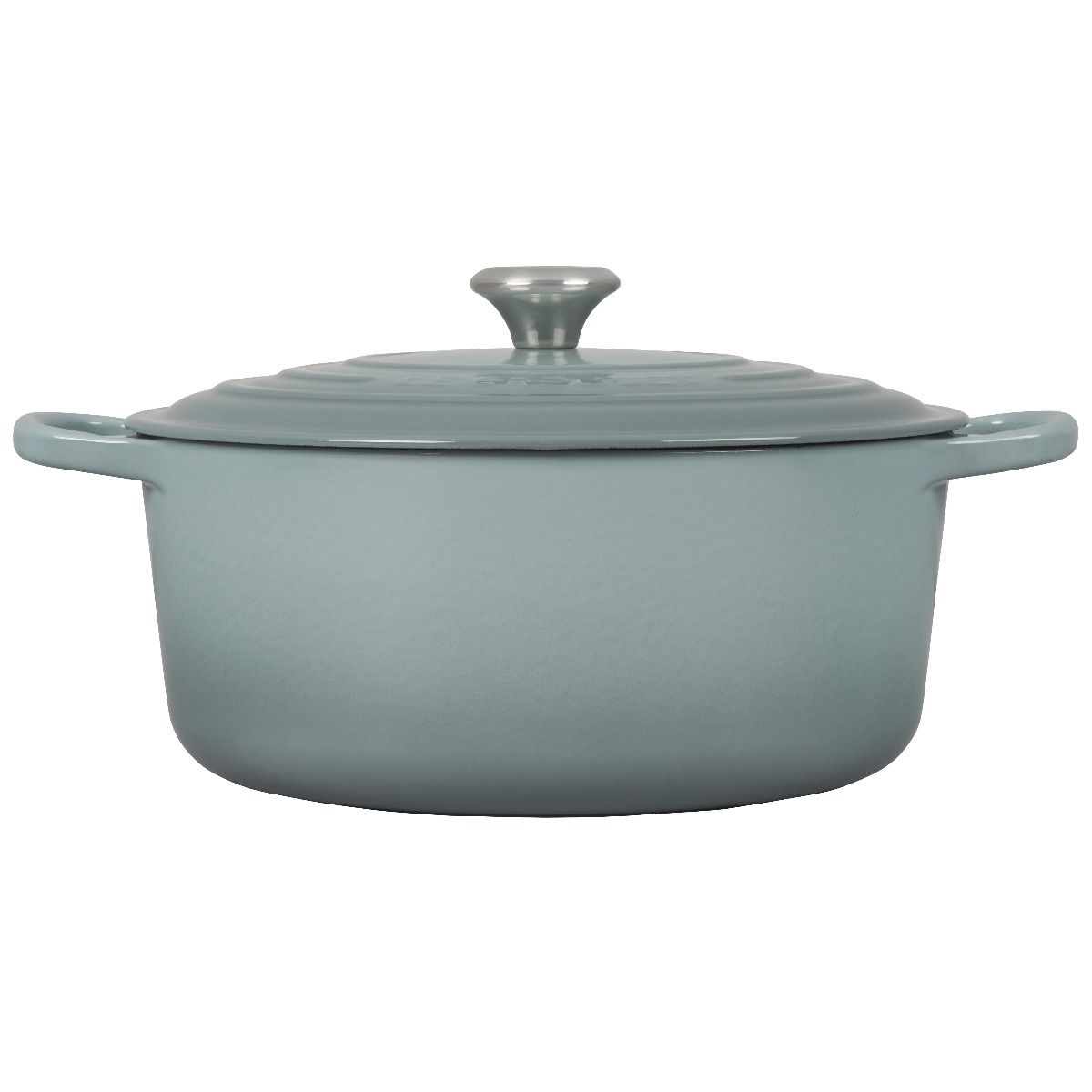  Le Creuset 9 Qt. Round Signature Dutch Oven With Stainless Steel Knob | Sea Salt