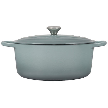  Le Creuset 9 Qt. Round Signature Dutch Oven With Stainless Steel Knob | Sea Salt