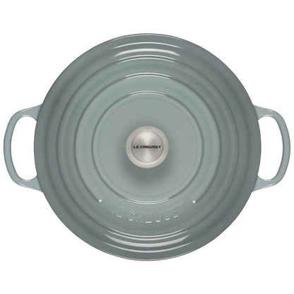  Le Creuset 9 Qt. Round Signature Dutch Oven With Stainless Steel Knob | Sea Salt