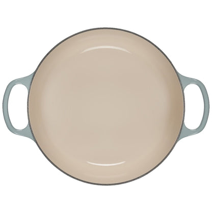  Le Creuset 9 Qt. Round Signature Dutch Oven With Stainless Steel Knob | Sea Salt